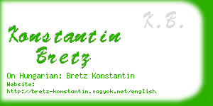 konstantin bretz business card